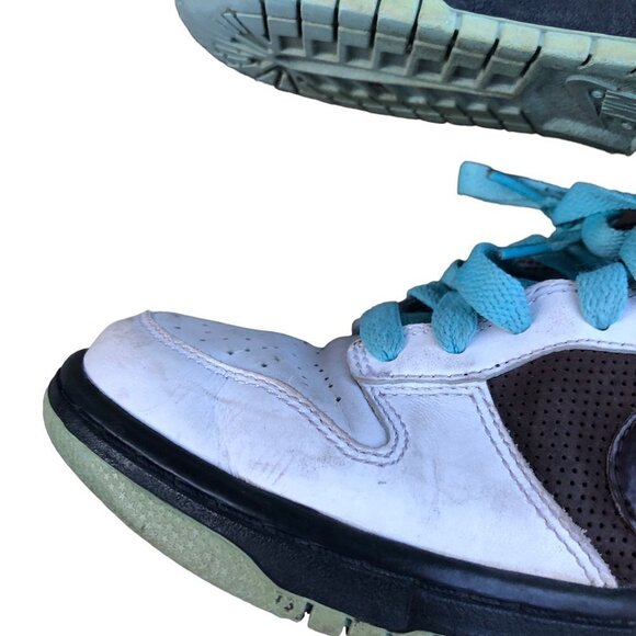 Vintage 2008 Nike Dunk Low 'White Baroque Brown' Size 6 - Picture 11 of 16